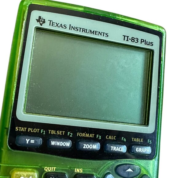 Texas Instruments TI-83 Plus Graphing Calculator Neon Green School College - Picture 3 of 9
